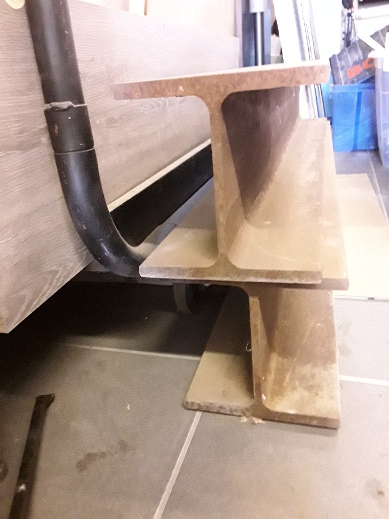POUTRELLE HEB 20     2x 1m25, Bricolage & Construction, Métaux, Comme neuf, Enlèvement