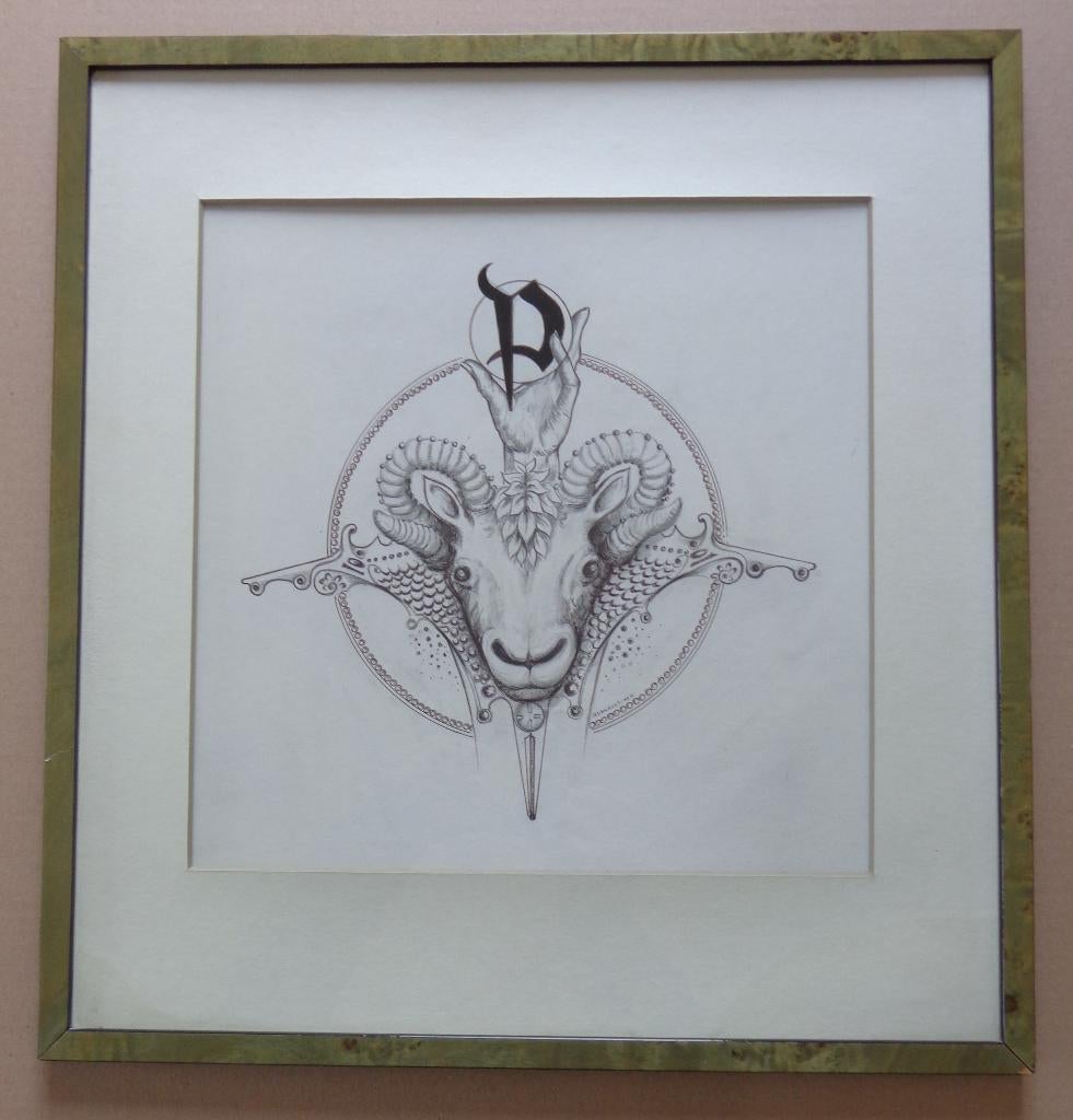 ROGER VAN BELLEGHEM / RAMSKOP / ORIGINEEL WERK / 49x46cm, Enlèvement ou Envoi