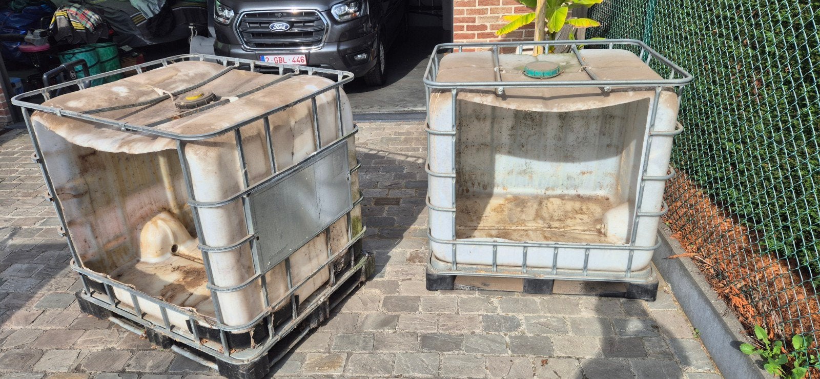 3x IBC-containers voor hout in te stappelen, Jardin & Terrasse, Enlèvement