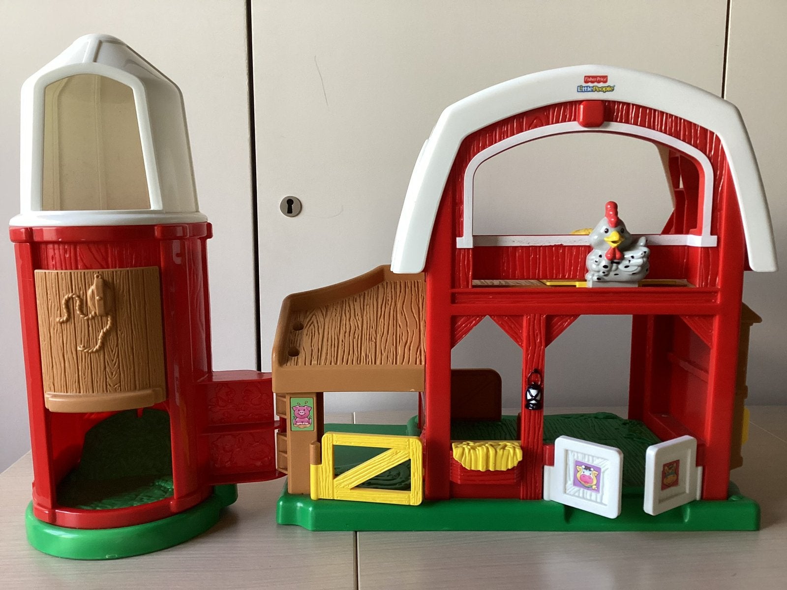 Fisher-Price Little People boerderij met silo en veel dieren, Ophalen of Verzenden, Gebruikt