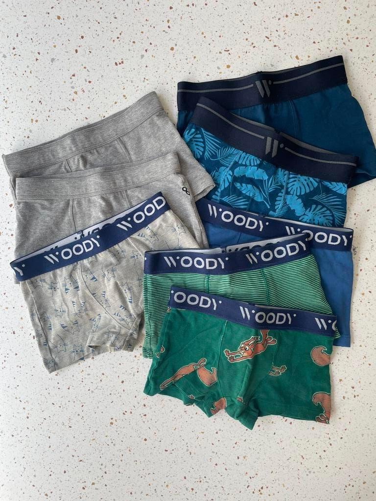 Lot boxershorts Woody maat 128, Kinderen en Baby's, Kinderkleding | Maat 128, Zo goed als nieuw, Jongen, Nacht- of Onderkleding