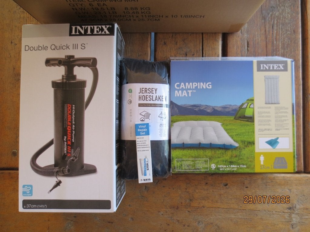 NIEUW luchtbed met benodigheden  INTEX, Caravans en Kamperen, Luchtbedden, Ophalen of Verzenden, Nieuw, 1-persoons
