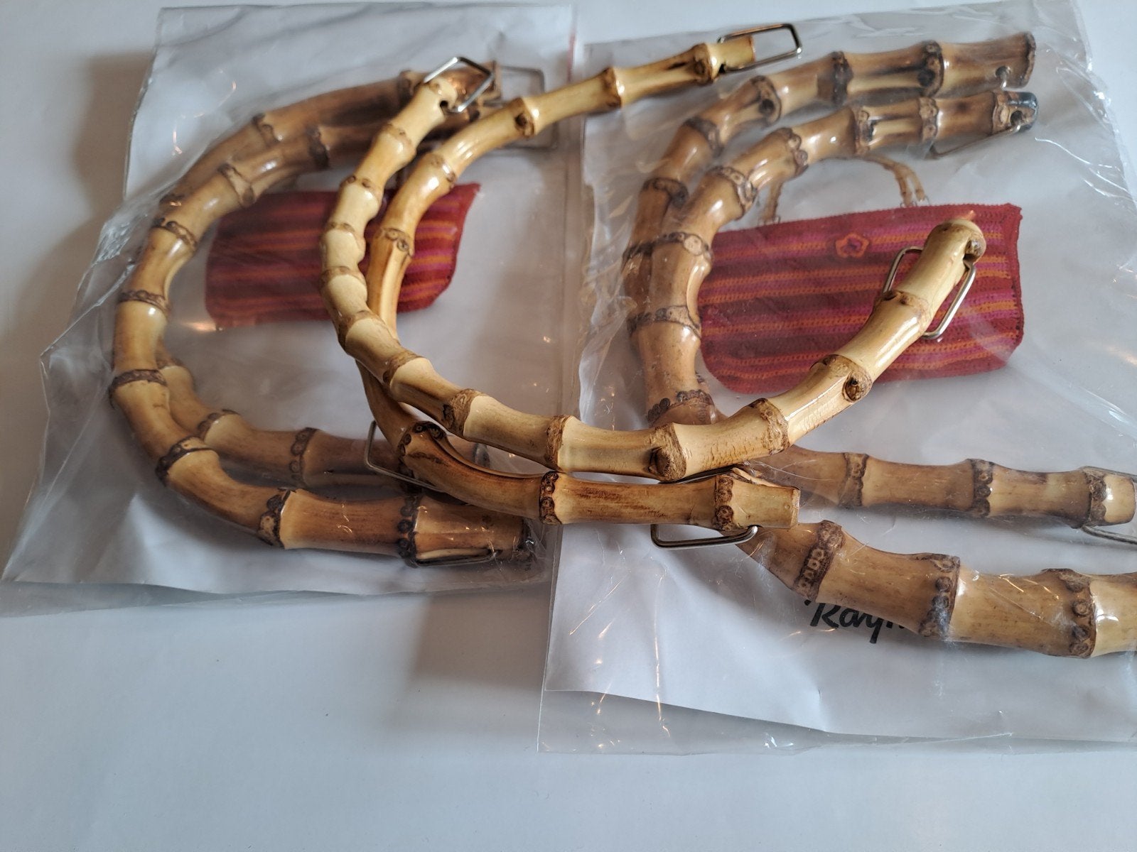 3 jeux de supports pour sacs en bambou, Enlèvement ou Envoi