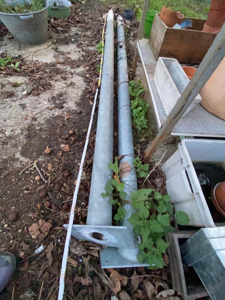 Gegalvaniseerde hoge , brede boog vr Wisteria of klimplanten, Tuin en Terras, Tuinhekken en Hekwerk, Ophalen, Gebruikt, IJzer