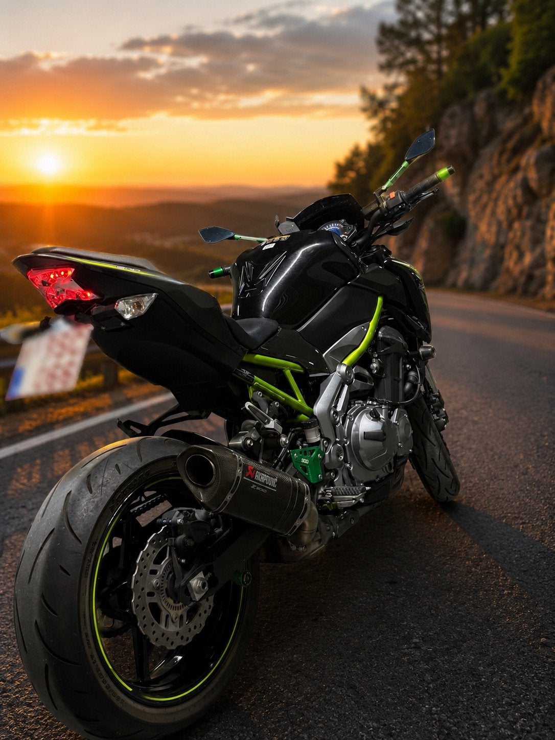 Kawasaki Z900 A2 2018 ,8.000 km Akrapovič, kvv, ABS, Occasion, 949 cm³, Particulier