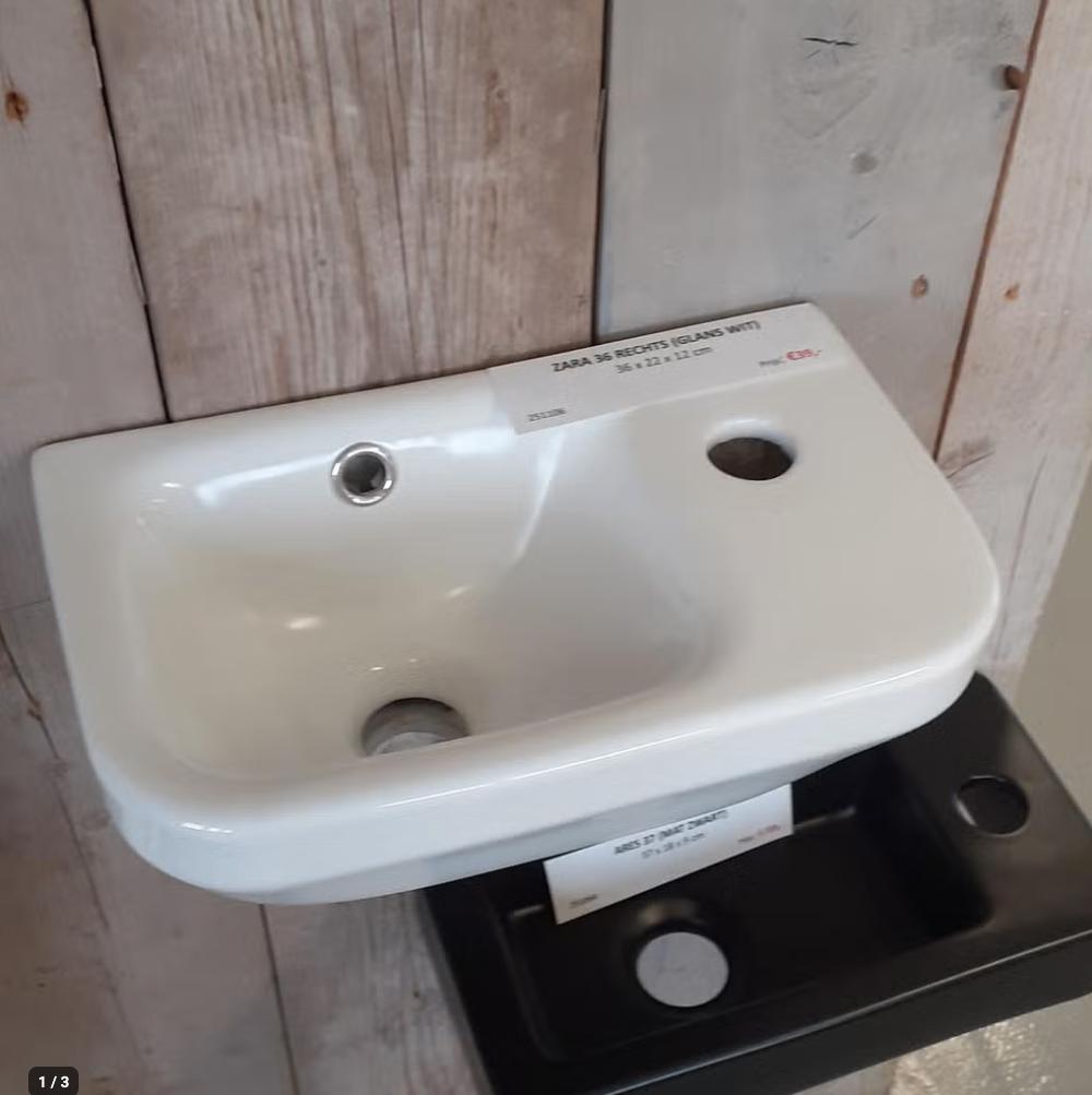WEG=WEG Toiletfontein, Glans wit, Keramiek, Zara 36, Enlèvement ou Envoi, Neuf, Blanc