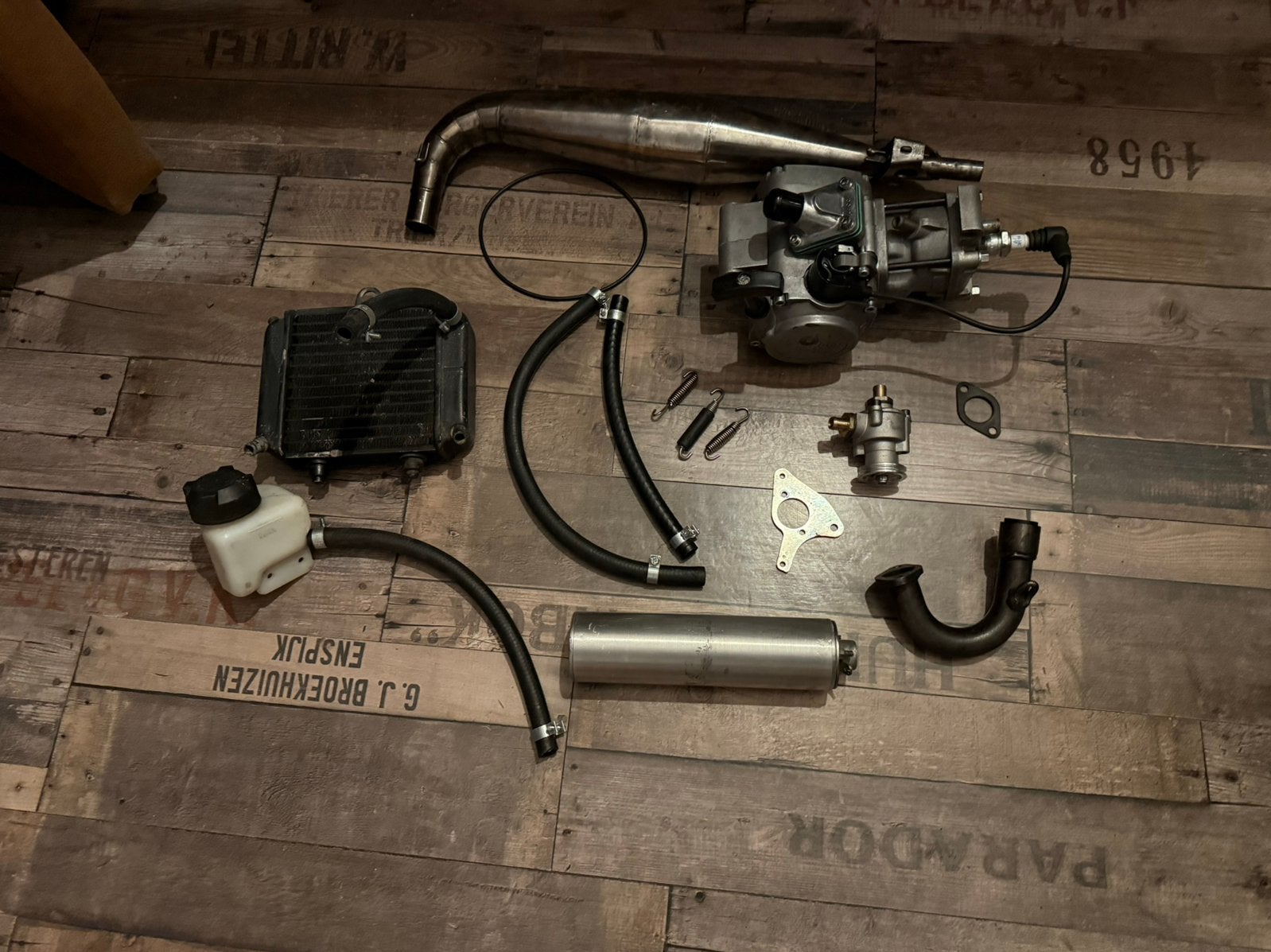 Minibike Polini 40 cc 6.2 5P watergekoeld blok, Fietsen en Brommers, Ophalen of Verzenden