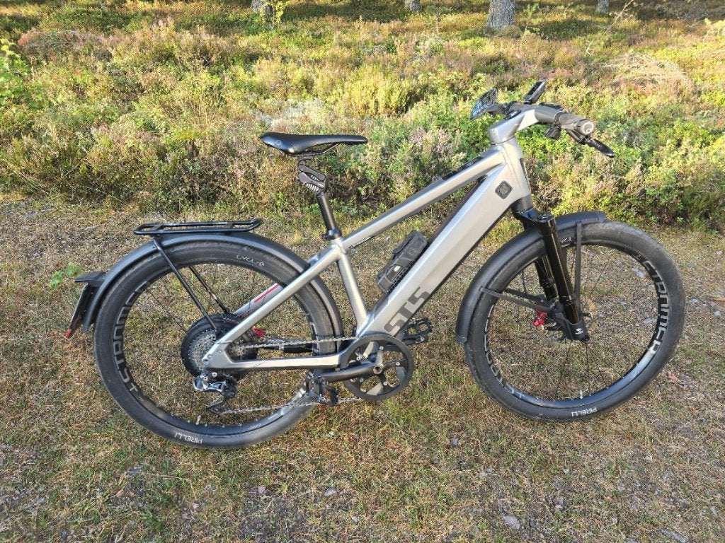 Stromer ST5 M met verende vork & zadel, 47 à 51 cm, 50 km par batterie ou plus, Enlèvement, Utilisé