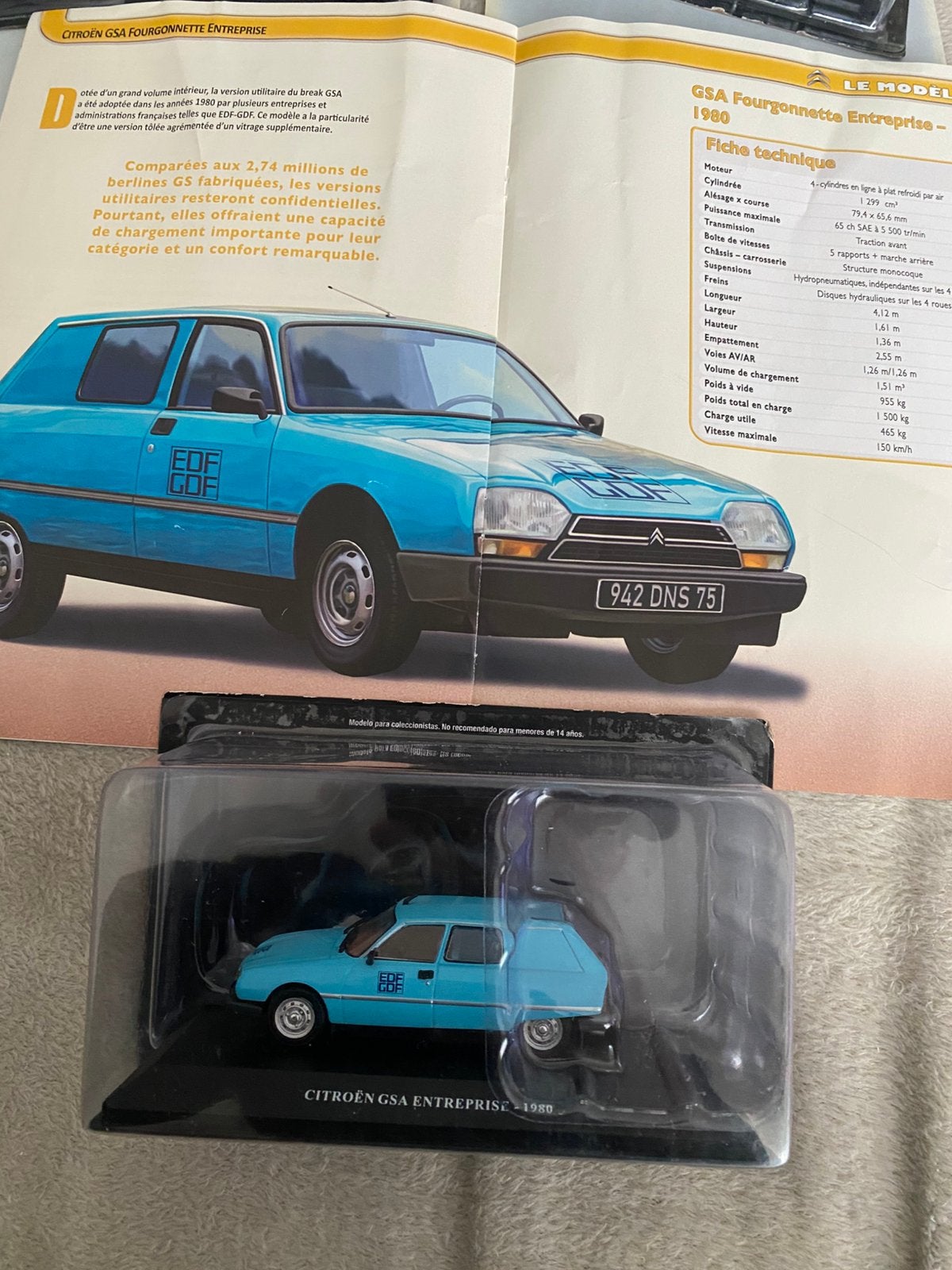 Citroën GSA Enterprise Edf/Gdf, Hobby en Vrije tijd, Ophalen of Verzenden, Zo goed als nieuw
