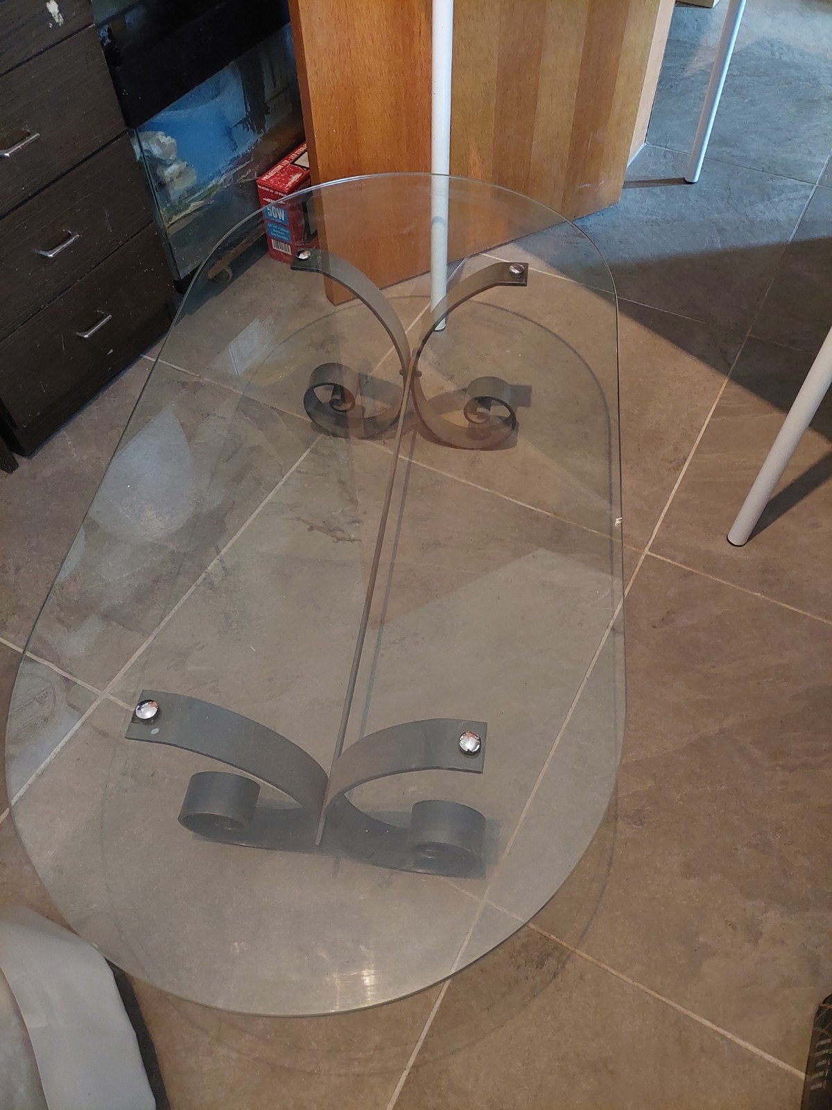 Table salon, 100 à 150 cm, Verre, Enlèvement, Utilisé