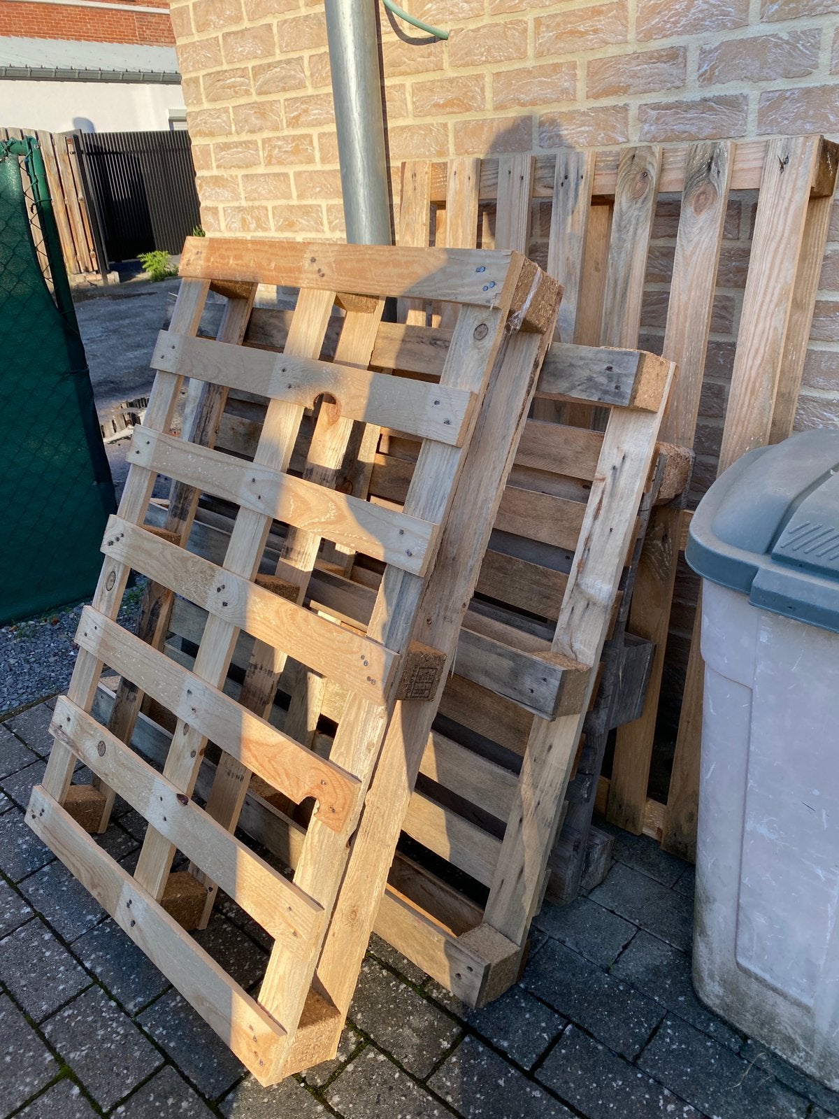 Houten paletten gratis, Ophalen, Gebruikt