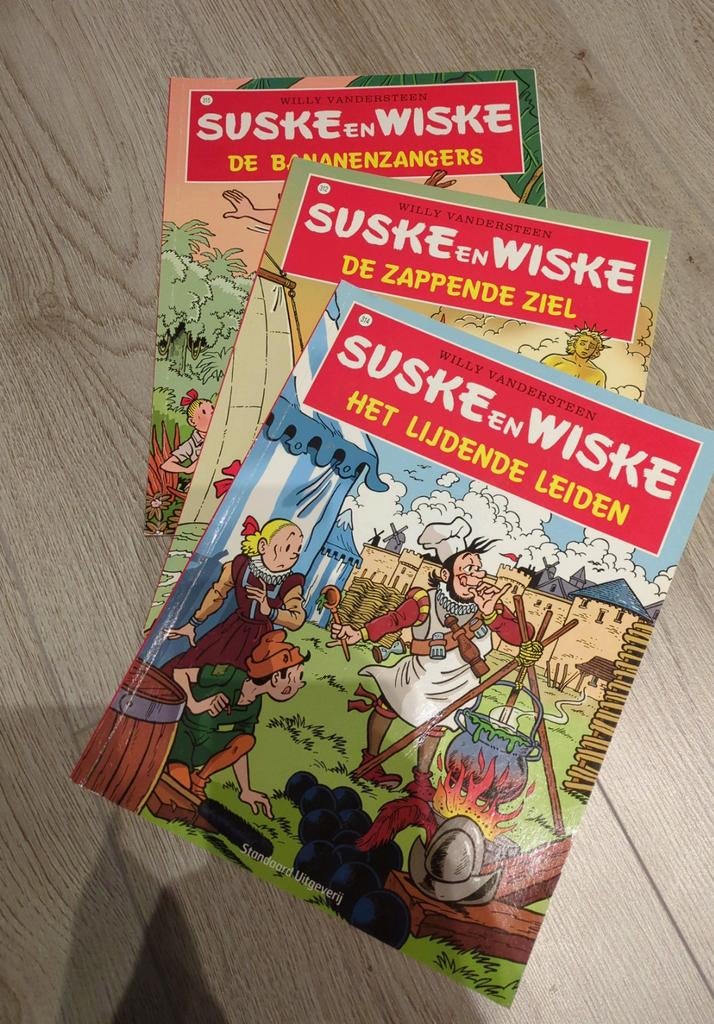 3 Suske en Wiske strips, Meerdere stripboeken, Ophalen of Verzenden, Zo goed als nieuw, Willy Vandersteen