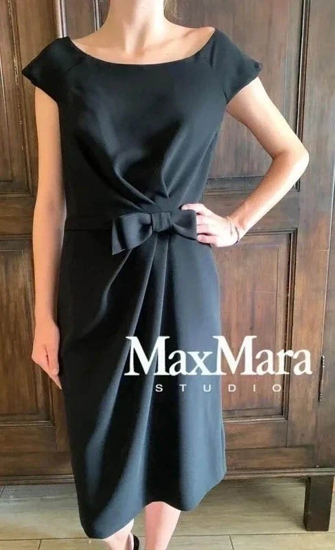 Max Mara Studio, robe noire, taille 42 (38 européennes), Taille 38/40 (M), Enlèvement ou Envoi, Max Mara, Robe de cocktail