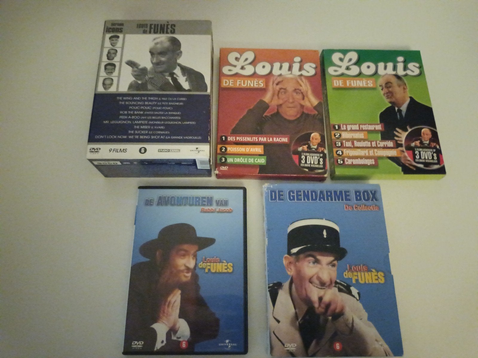 Dvd pakket Louis de Funes, Enlèvement ou Envoi