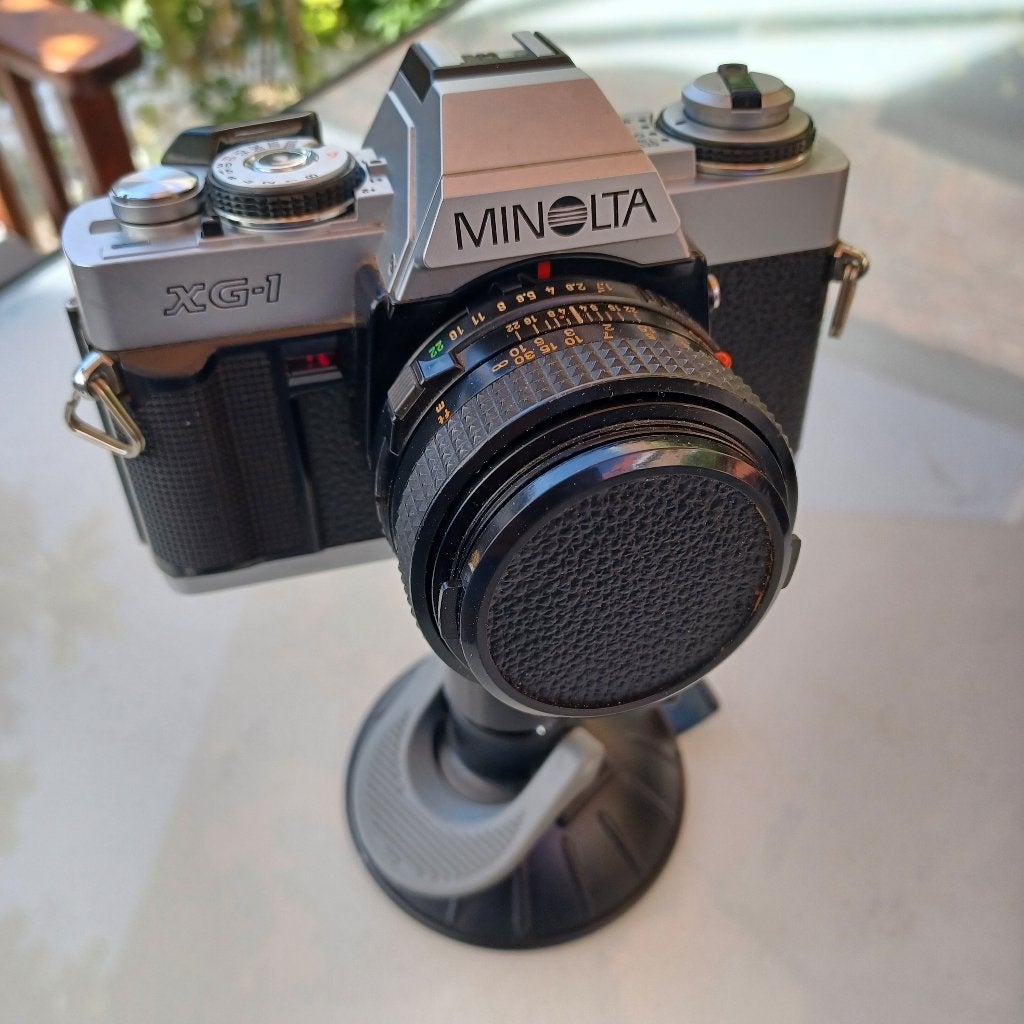 Minolta XG-1 – MD 50mm f/1.7 – Perfecte Staat, Ophalen of Verzenden, Zo goed als nieuw, Spiegelreflex, Minolta