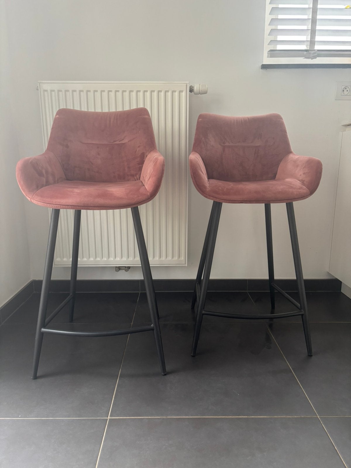 Barkrukken - hoge stoelen, Huis en Inrichting, Barkrukken, Ophalen, Gebruikt, 90 cm of meer, Metaal