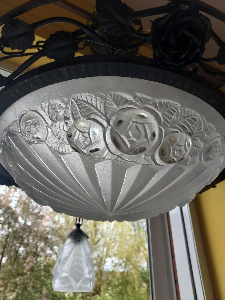 Lustre art déco DEGUÉ, Enlèvement