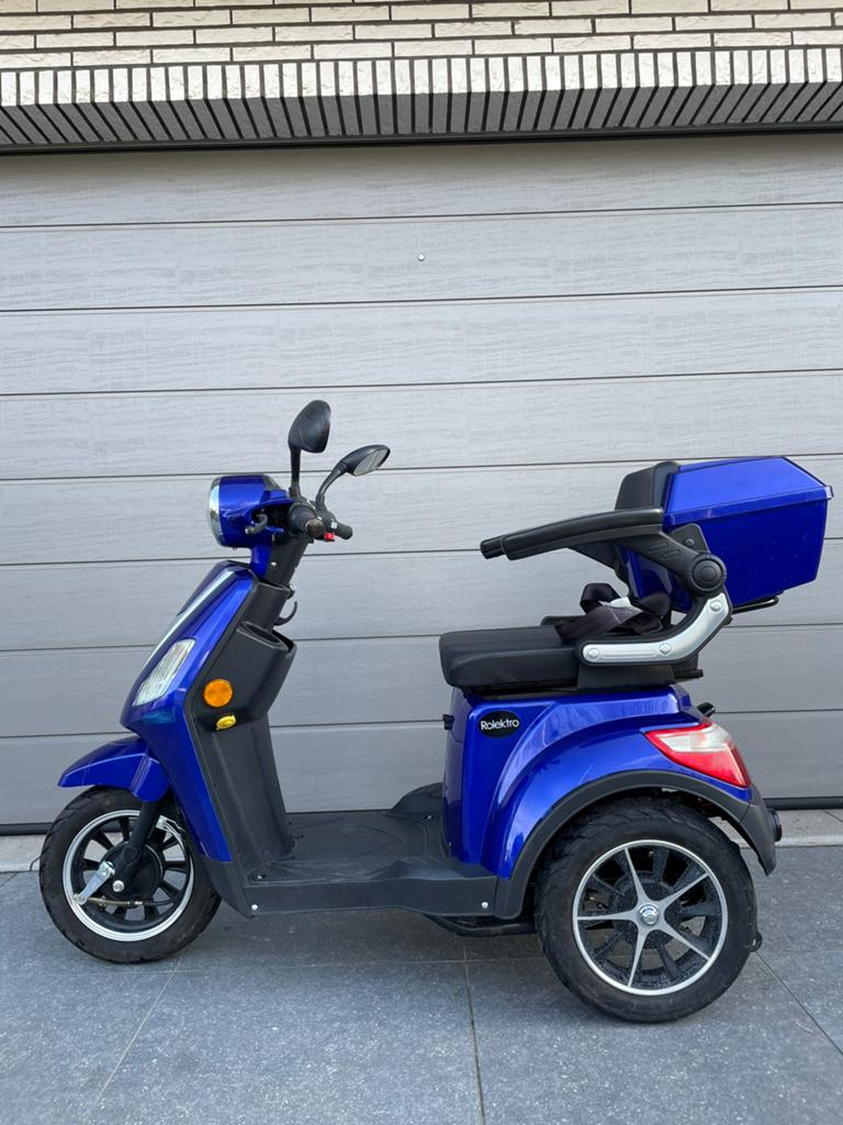 Scootmobiel 25km/h Rolektro e-trike voiturette électrique, Divers, Chaises roulantes, Enlèvement ou Envoi, Pliant, Comme neuf