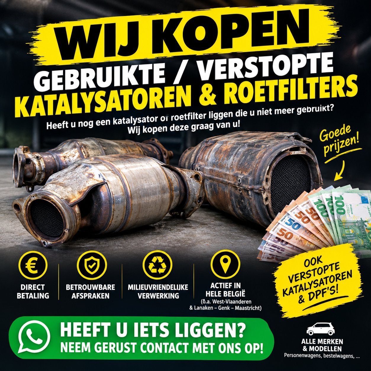 GEZOCHT: OUDE KATALYSATOREN & ROETFILTERS!, Ophalen, Gebruikt, Skoda