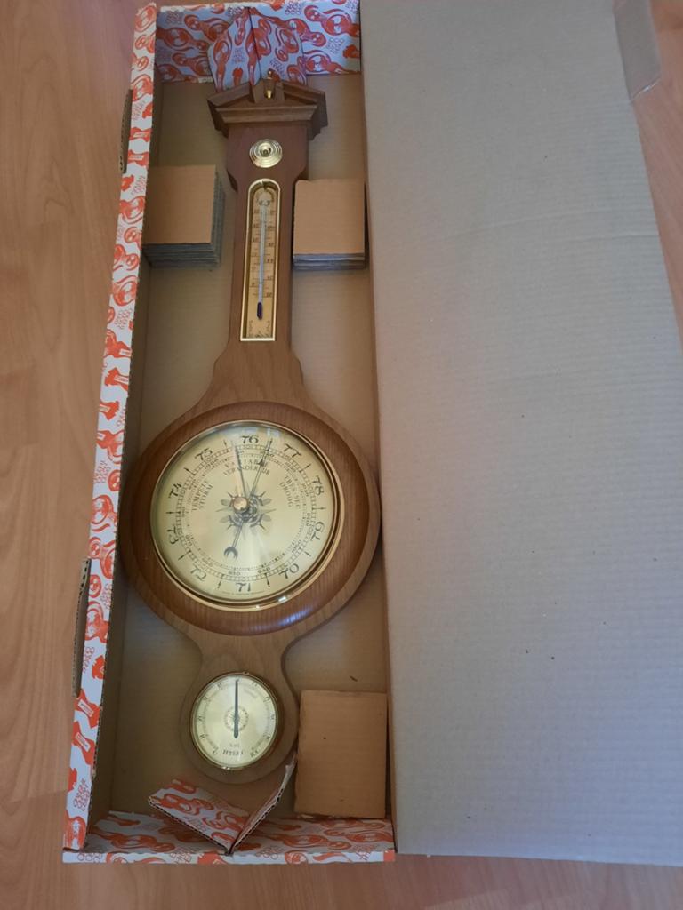Barometer, thermometer, Audio, Tv en Foto, Weerstations en Barometers, Ophalen, Barometer