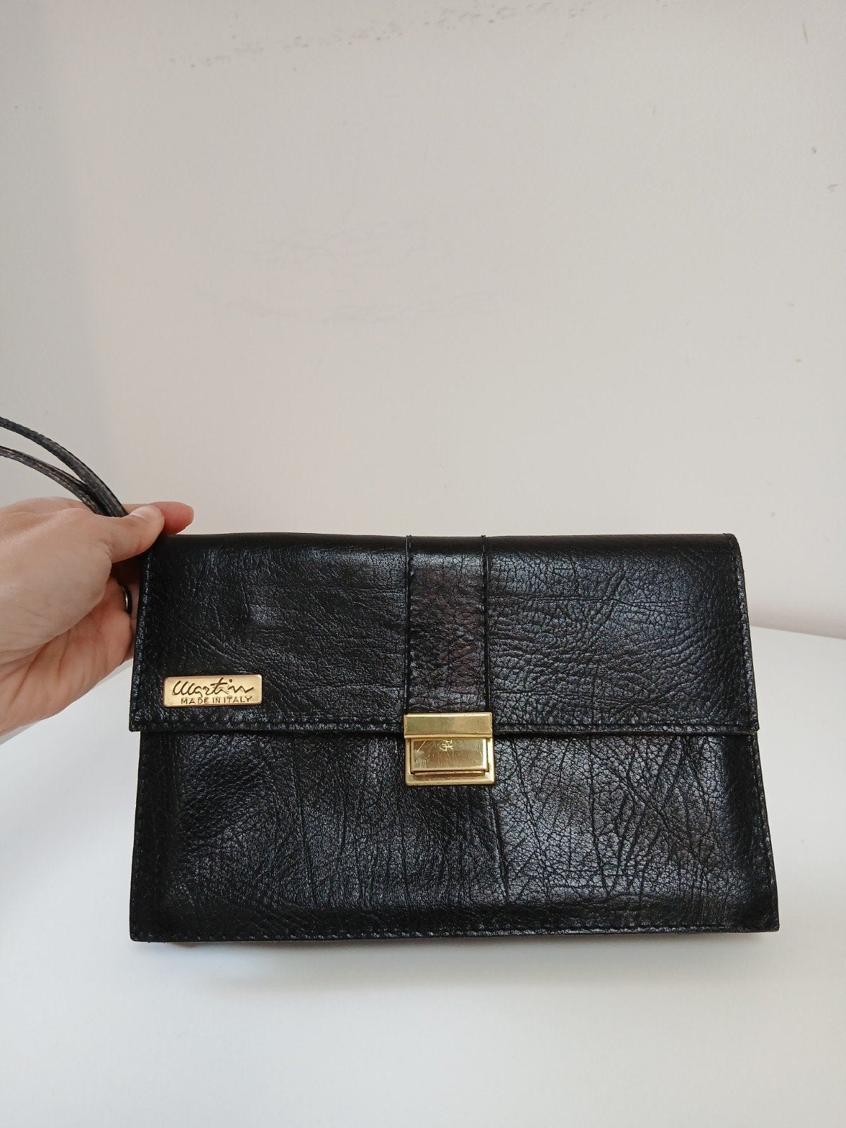 Clutch, Handtassen en Accessoires, Portemonnees, Ophalen of Verzenden, Leder