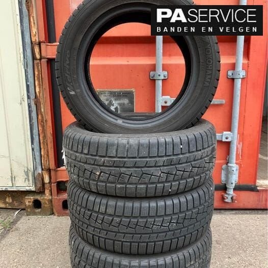4x Yokohama 205 55 16 met 6,5 mm winterbanden, Auto-onderdelen, Gebruikt, -, Banden en Velgen, -