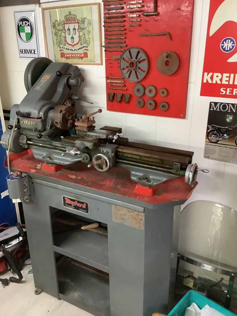 Draaibank Myford super 7, Bricolage & Construction, Tours, Enlèvement, Comme neuf