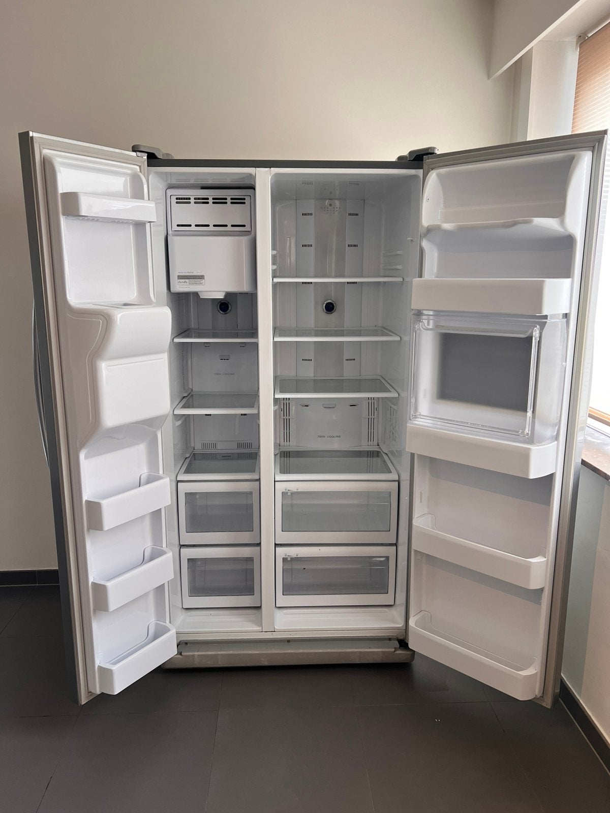 Amerikaanse frigo, Elektronische apparatuur, Koelkasten en IJskasten, Ophalen, Gebruikt, Met aparte vriezer