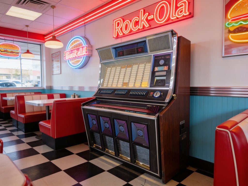 Rock-Ola 444 Jukebox - Nagezien en Speelklaar, Verzamelen, Ophalen, Gebruikt, 1970 tot heden, Rock Ola