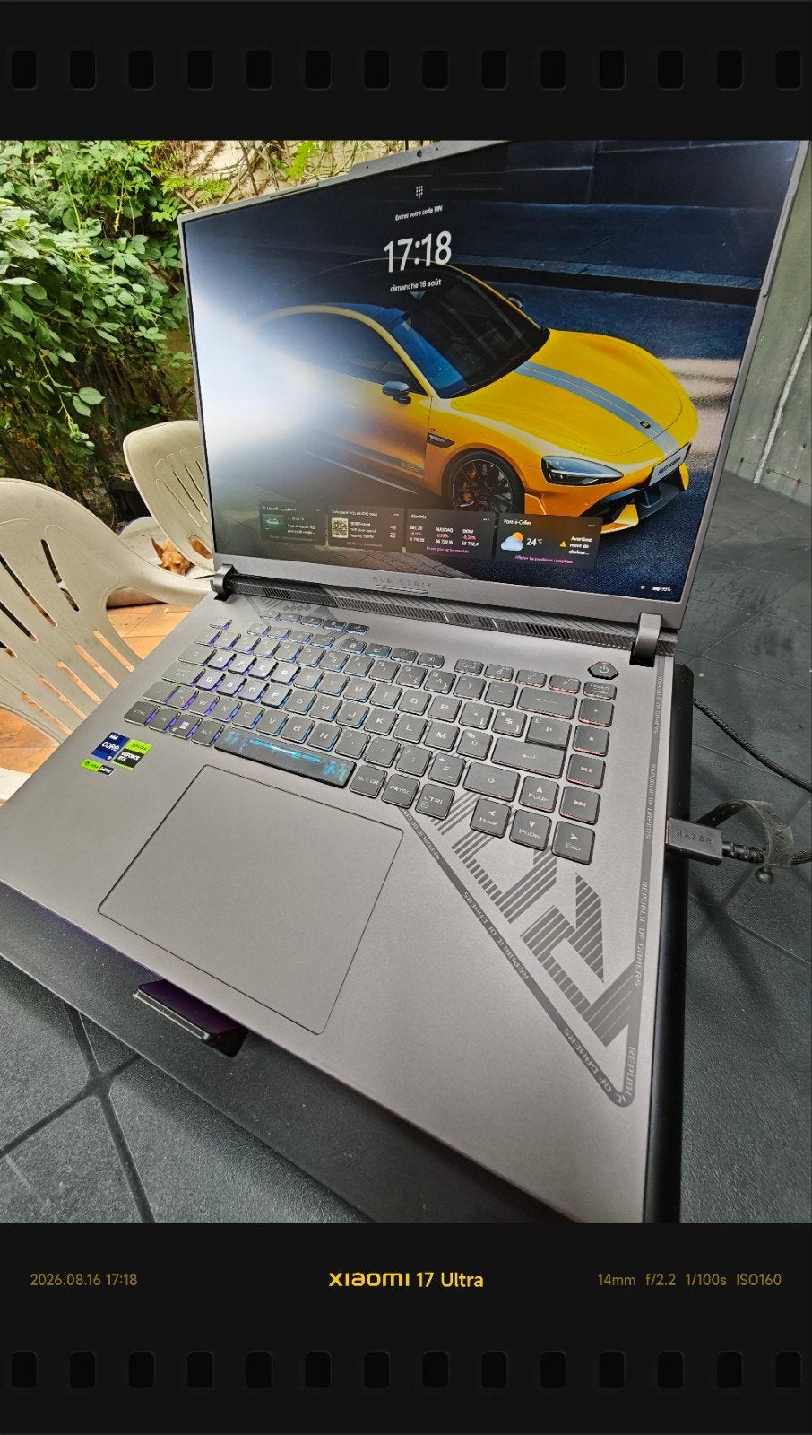 échange Asus rog G16 haut de gamme vs trott 72/84v, 32 GB, 16 pouces, Comme neuf, 4 Ghz ou plus