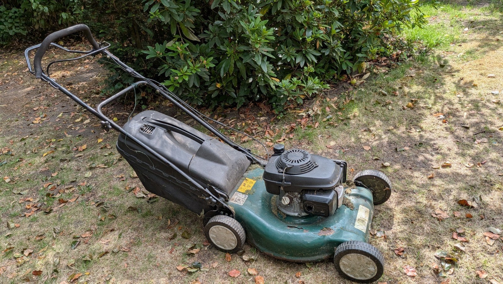 grasmachine Honda motor, Ophalen, Cirkelmaaier, Gebruikt, Opvangbak