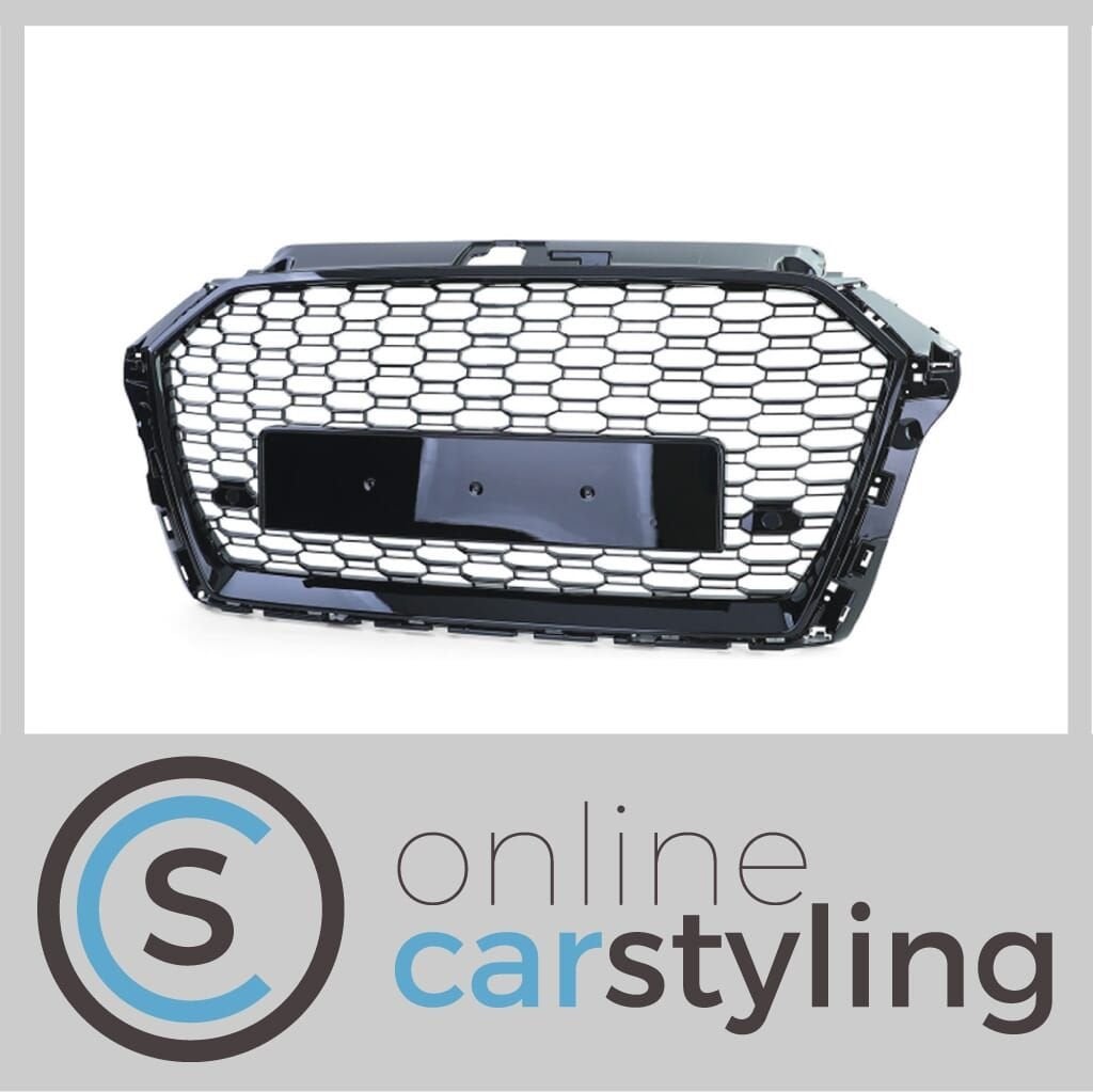 Embleemloze Grill Audi A3 8V Glossy Black, Auto-onderdelen, -, -, Nieuw, -