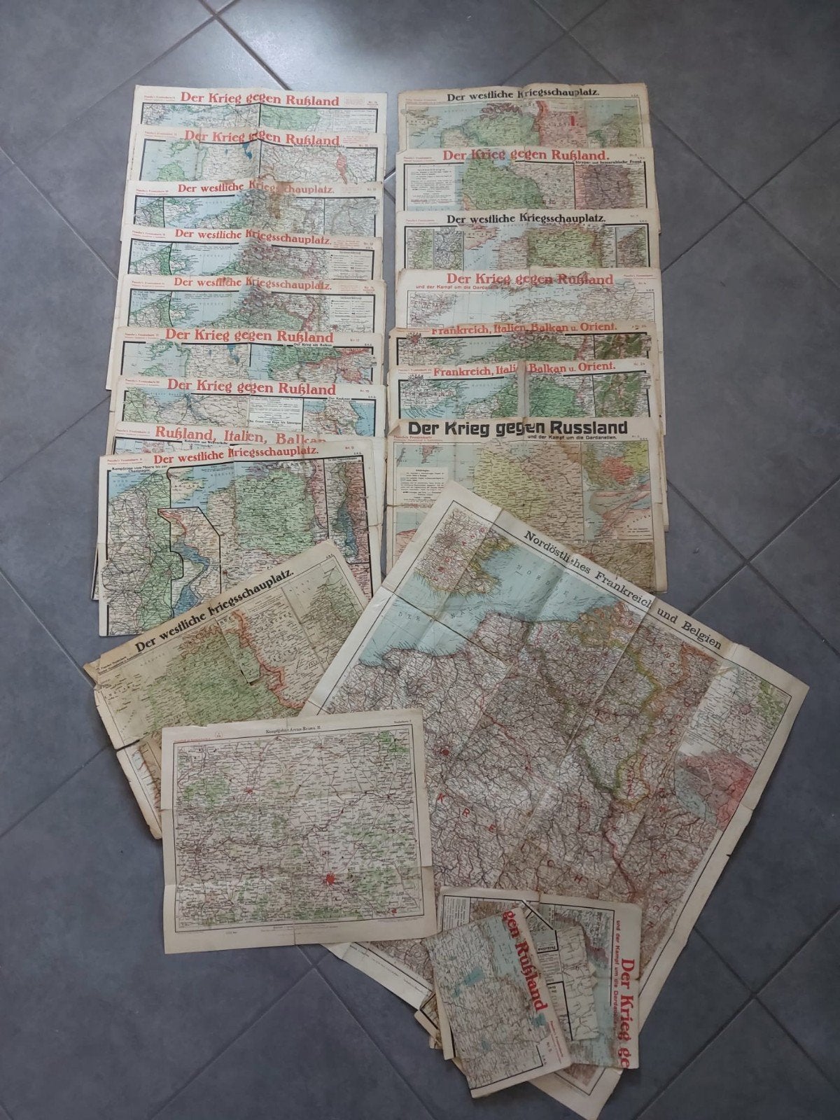 Grand lot de cartes de la Seconde Guerre mondiale allemande, Enlèvement ou Envoi, Armée de terre, Photo ou Poster