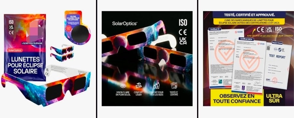 Eclips 12/8/2026 bril / gsm/fotofilter, CE, iso12312-2, €4, Hobby & Loisirs créatifs, Hobby & Loisirs Autre, Enlèvement, Neuf
