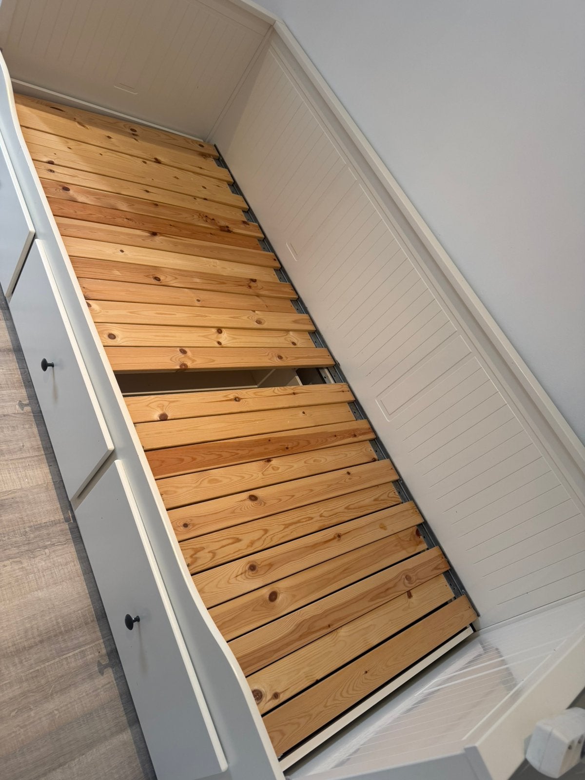 Bedbank HEMNES ikea, Enlèvement, Comme neuf, Blanc
