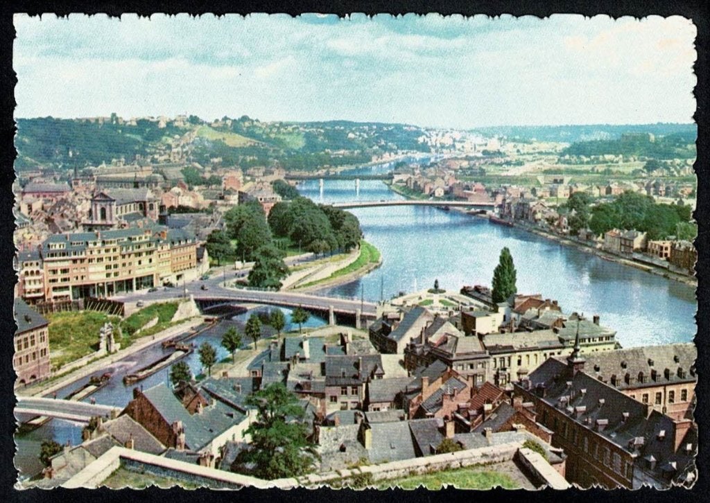Namur : Sambre et Meusse, Verzamelen, Postkaarten | België, Verzenden, 1960 tot 1980, Gelopen