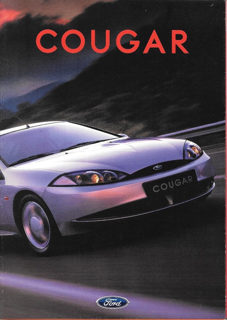 FORD COUGAR,  1998,  2 folders, Livres, Autos | Brochures & Magazines, Enlèvement ou Envoi, Comme neuf, Ford