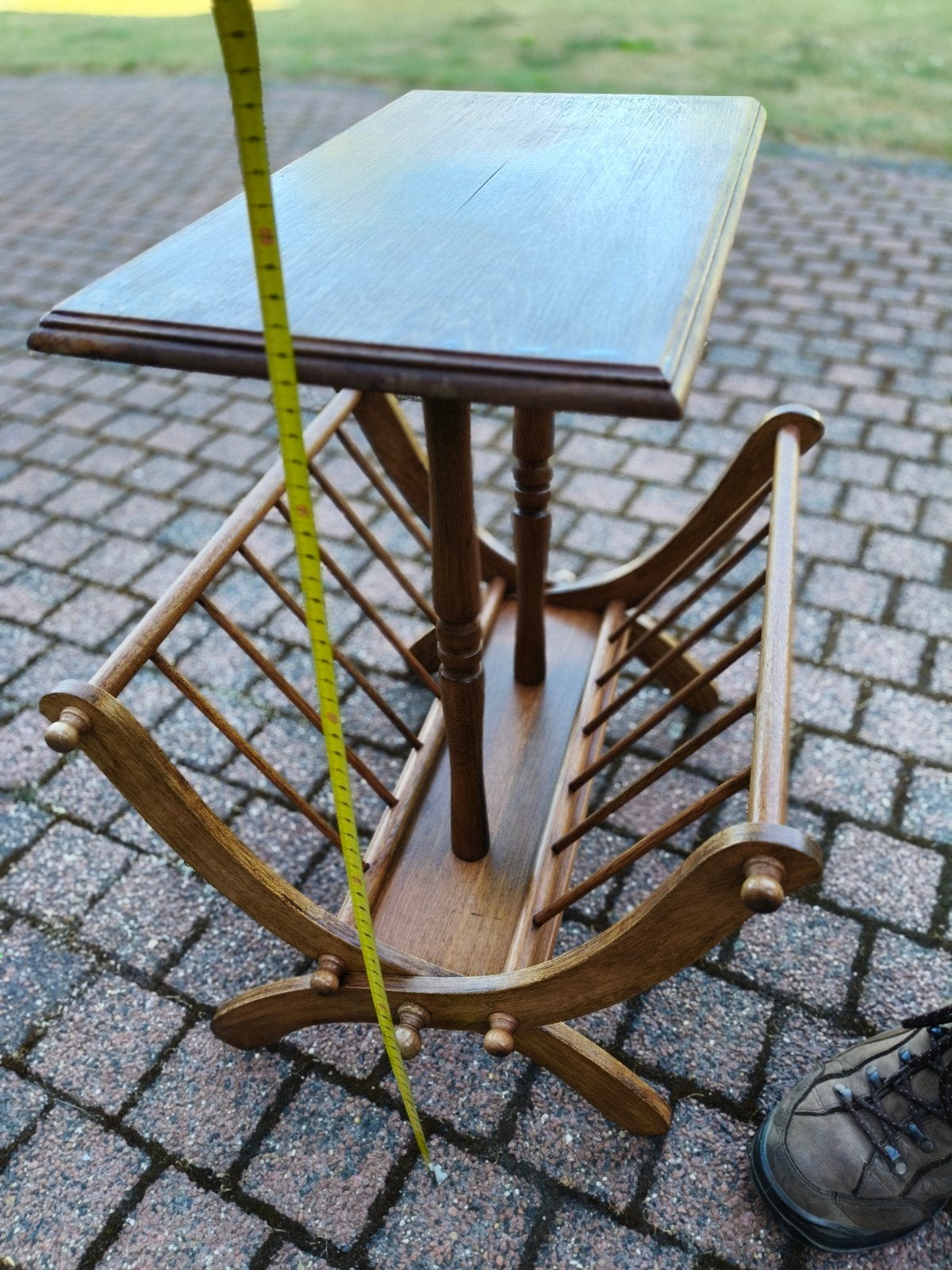 tijdschriften- / krantenhouder, Huis en Inrichting, Woonaccessoires | Krantenbakken en Lectuurbakken, Ophalen, Gebruikt, Inklapbaar