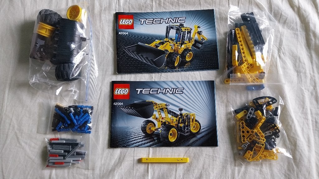 42004 - Lego Technic Mini Backhoe Loader, Lego, Inclusief instructies, Ophalen of Verzenden, Zo goed als nieuw