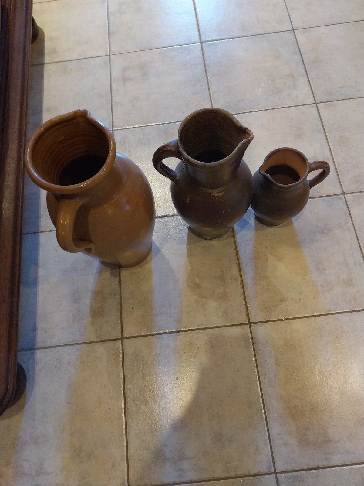 pots en grès bruns, Antiquités & Art