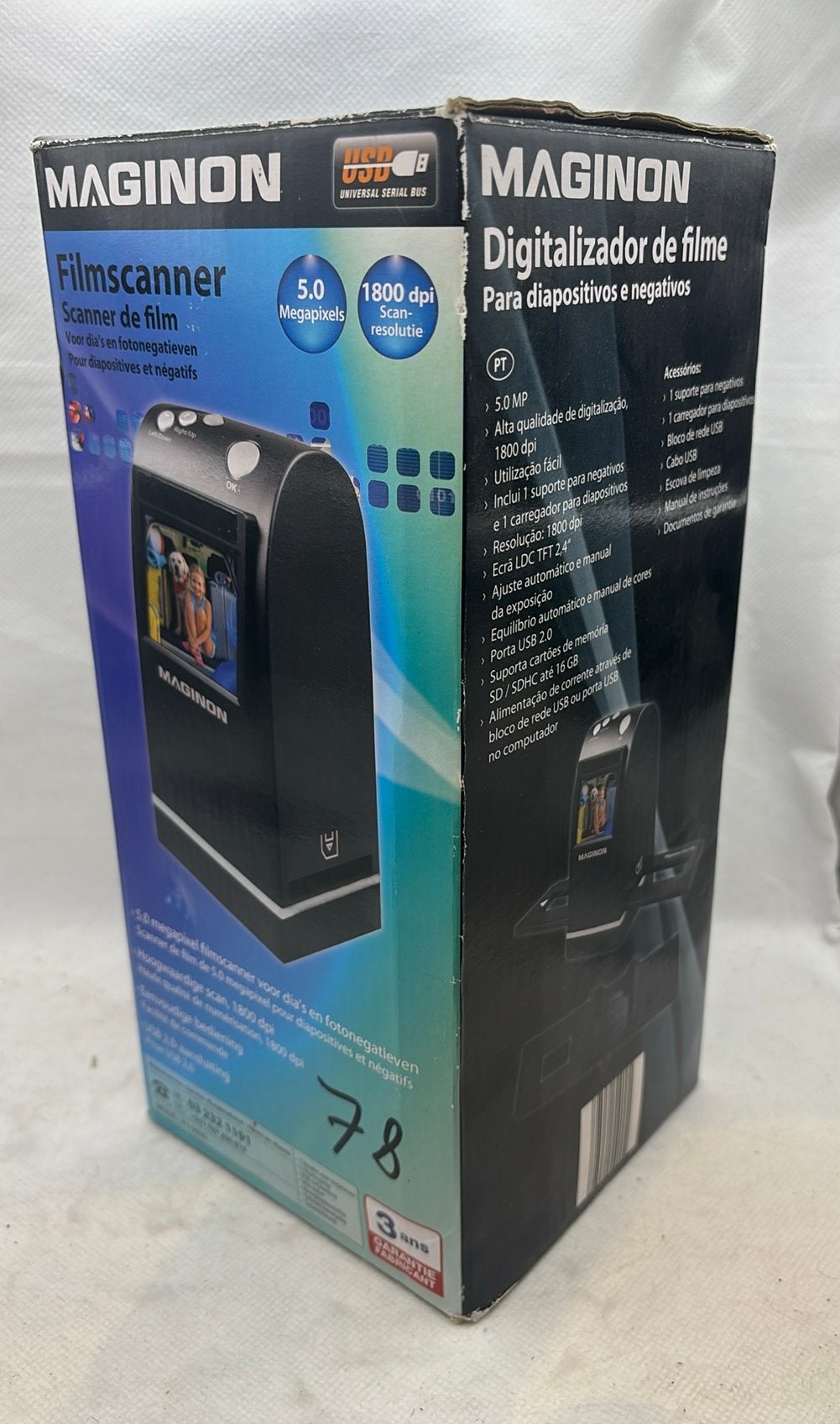 Maginon Filmscanner — Digitizer voor negatieven en dia's, Computers en Software, Ophalen of Verzenden, Zo goed als nieuw