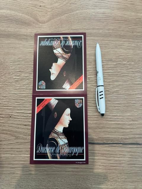 Duchesse de Bourgogne tafel reclame PVC, Ophalen of Verzenden, Nieuw, Reclamebord, Plaat of Schild, Overige merken