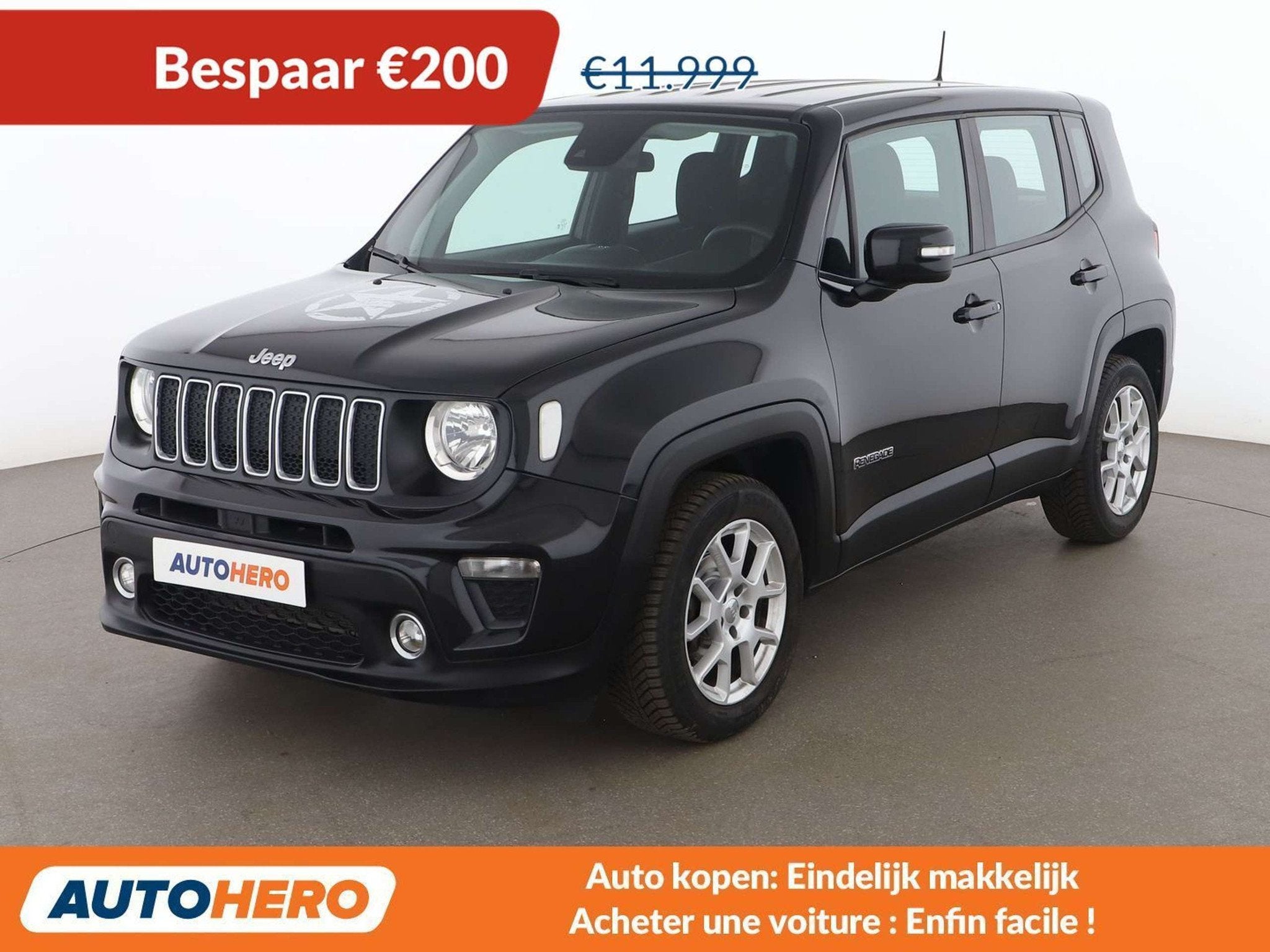 Jeep Renegade 1.0 TGDi Longitude 4x2 (bj 2020), Voorwielaandrijving, Stof, Gebruikt, Euro 6