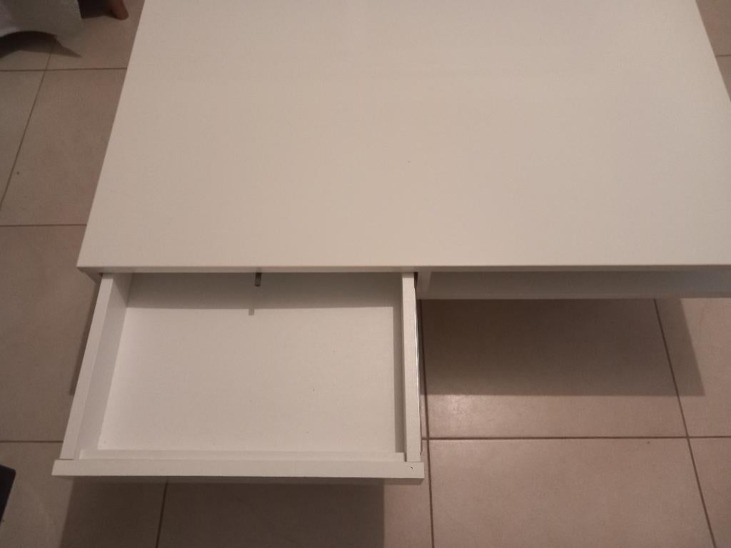 Table d'appoint pour meubles IKEA blanche brillante, Enlèvement, Carré, 75 cm ou plus, 45 à 60 cm