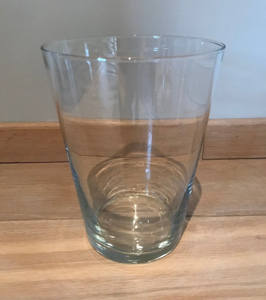 Glazen vaas, Huis en Inrichting, Woonaccessoires | Vazen, Ophalen, Zo goed als nieuw, Glas