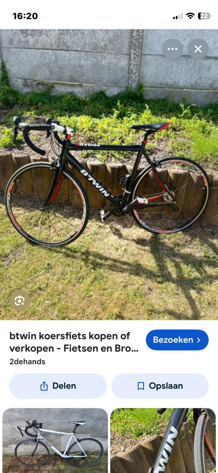 Koersfiets B-twin, Autres marques, Frein sur jante, 57 à 61 cm, Comme neuf