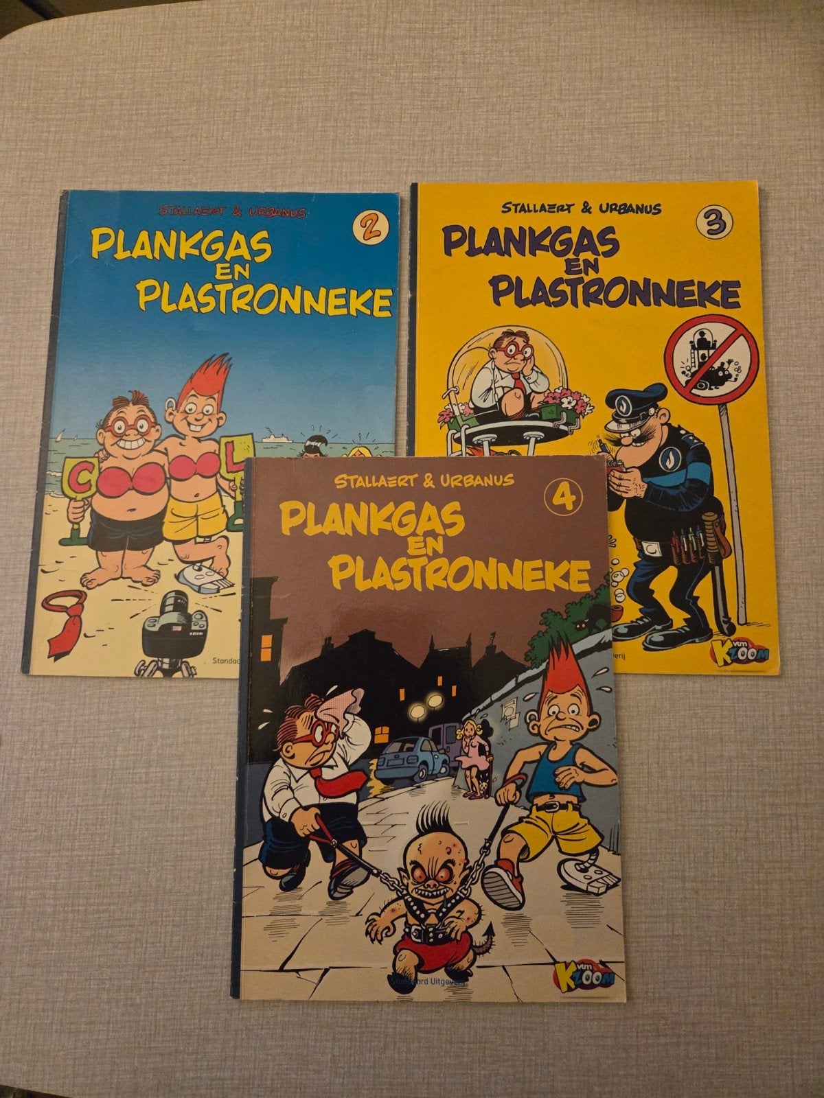 3 x Plankgas en Plastronneke, 1ste druk., Boeken, Stallaert & Urbanus, Ophalen of Verzenden, Zo goed als nieuw, Meerdere stripboeken