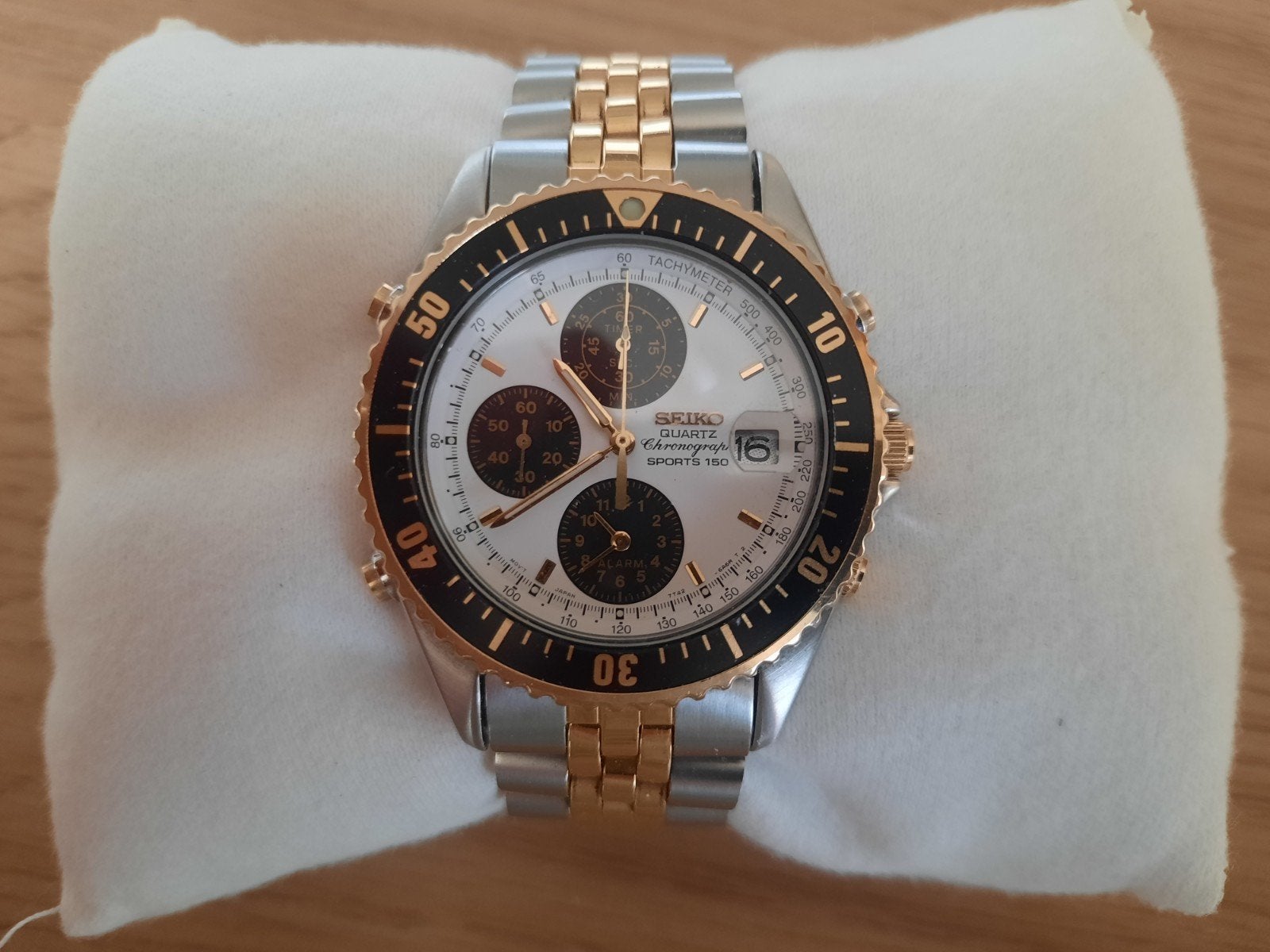 Seiko sports 150 quartz watch. Zie text beschrijving., Staal, Polshorloge, Ophalen of Verzenden, Zo goed als nieuw