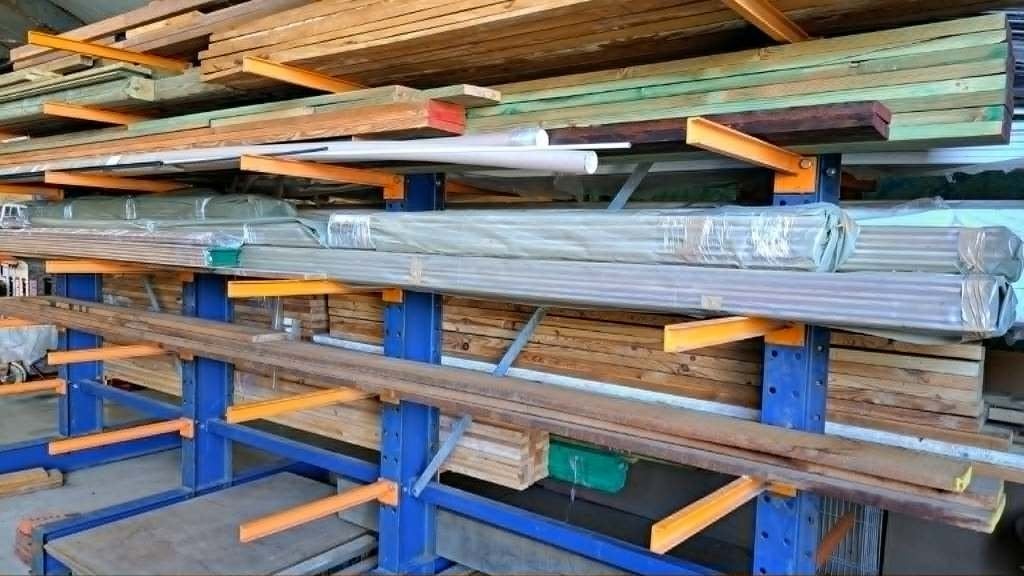 Zware Dubbelzijdige Draagarmstelling – 4,62m lang, Ophalen