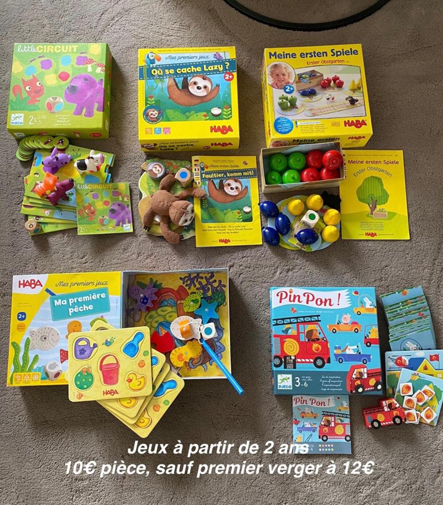 Jeux haba djeco a partir de 2 ans 10€ piece, Enlèvement ou Envoi, Comme neuf